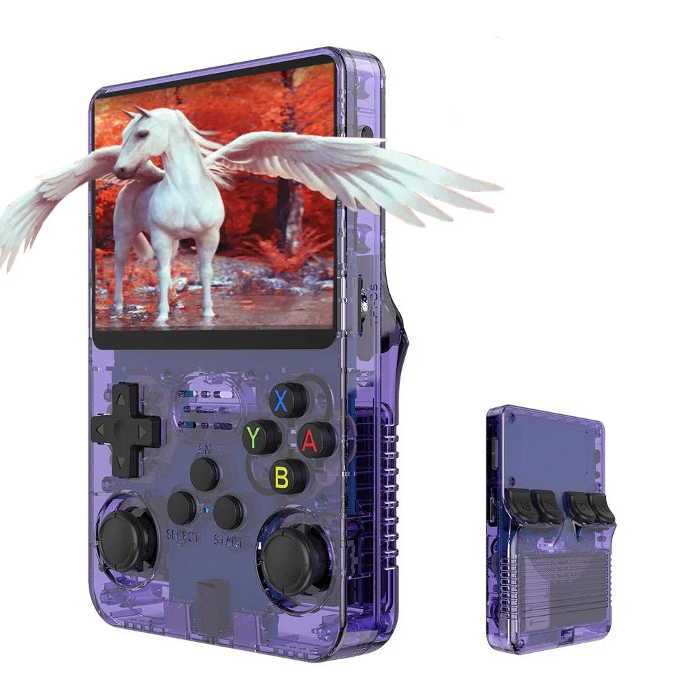 R36S Retro Handheld Video Game Console Linux System 3.5 Inch IPS Screen Gaming Device Portable Pocket Video Player 64GB 128GB