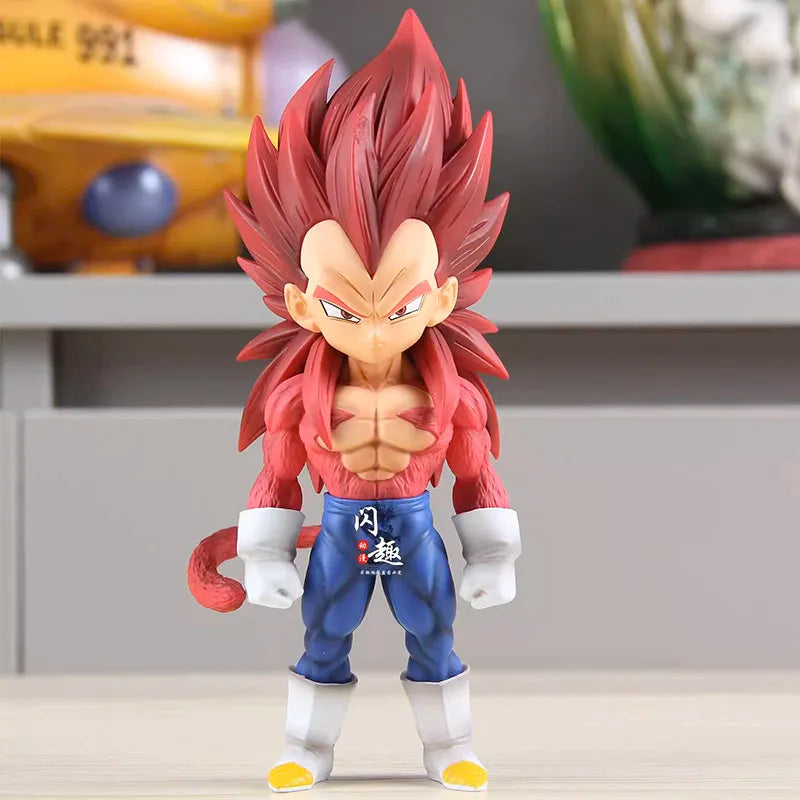 17cm DBZ Majin Vegeta Model Dragon Ball Z Action Figure Manga Figurine Anime Super Saiyan 4 Figuras Toys SSJ4 GK Statue Gift