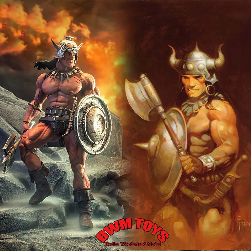 Auf Lager 1:12 Maßstab Barbar Soldat Krieger Frazetta Girls Serie 6-Zoll Actionfigur Puppen-Sammlung