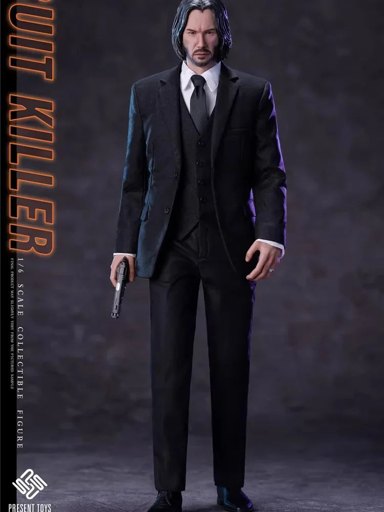 PRESENT TOYS PT-sp61 1/6 Scale Classic Movies Killing God JOHN WICK Keanu Reeves Male Warrior Full Set 12Inch Action Figure Doll