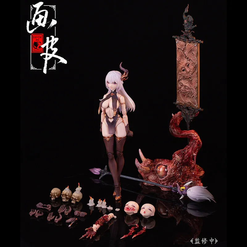 Eiifox Bear panda Huaxia Ghost Series Skin Illusion Fully Painted Finished Product That Used Figurine Charm Collectible Gift