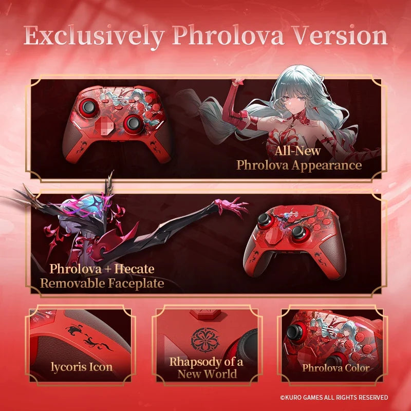 BEITONG Wuthering Waves - Phrolova Ver KP40D Elite Controller Hall/Micro Vibration Trigger Force Adjustable TMR Joystick