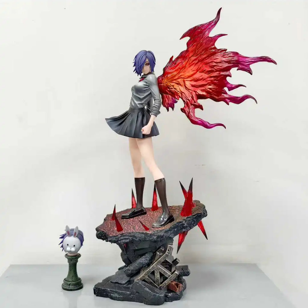 Touka Kirishima Tokyo Ghouls Action Figure - Two-Headed Statue Collection Doll Desk Decoration Model Toy for Kids Birthday