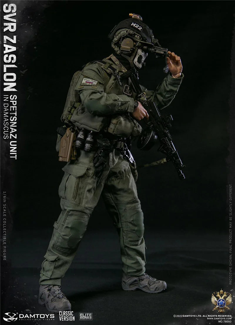 In Stock DAMTOYS 78093 1/6 Russiam SVR Zaslon in Damascus Soldier Figure Classic Ver. 12'' Male Action Figure Doll Full Set Toy