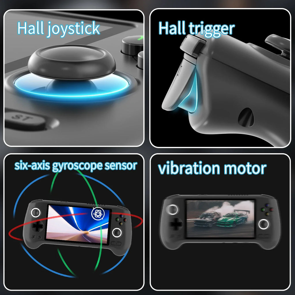 Retro Gaming Console RG556 Android 13 OS 5.48-inch AMOLED display 5500mAh battery WiFi, Bluetooth, wireless connectivity Retro v
