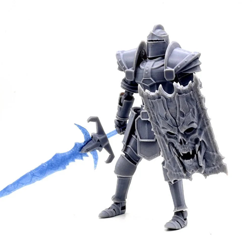 3D Printed Medieval Knight Character Movable Multi-joint for Living Room Decoration Decorative Figurines Kids Toy Decoration