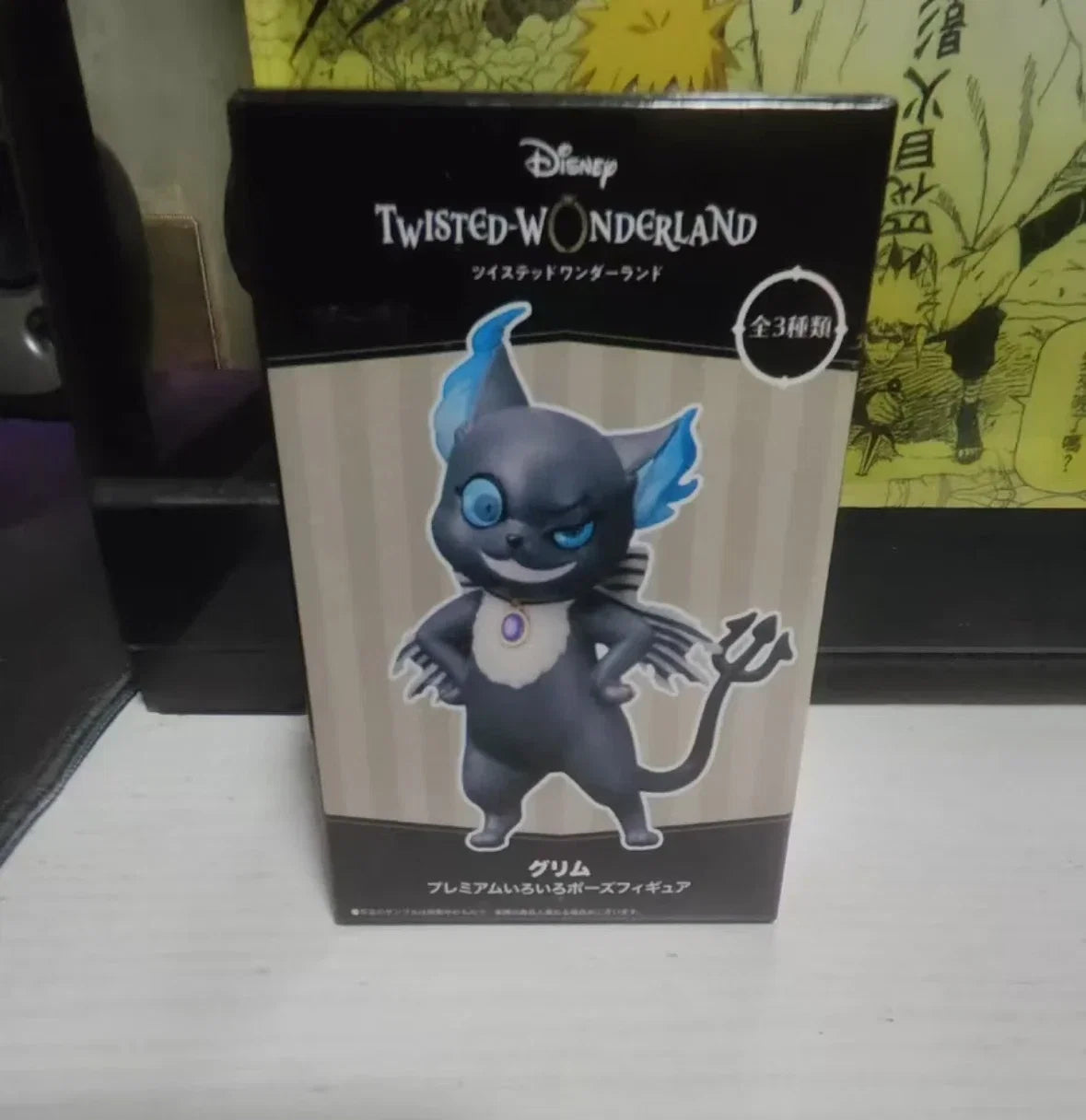 Genuine Bandai Q posket Series Disney Twisted Leona Jack Ruggie Wonderland Azul Ashengrotto Collectible Model Toys Gift