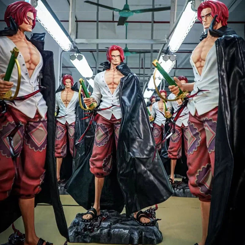 JT Statue One Piece Anime Red Hair Shanks Figure Collectible Table Decor Action Toy Model Playable Gift From Japan Fans Gifts