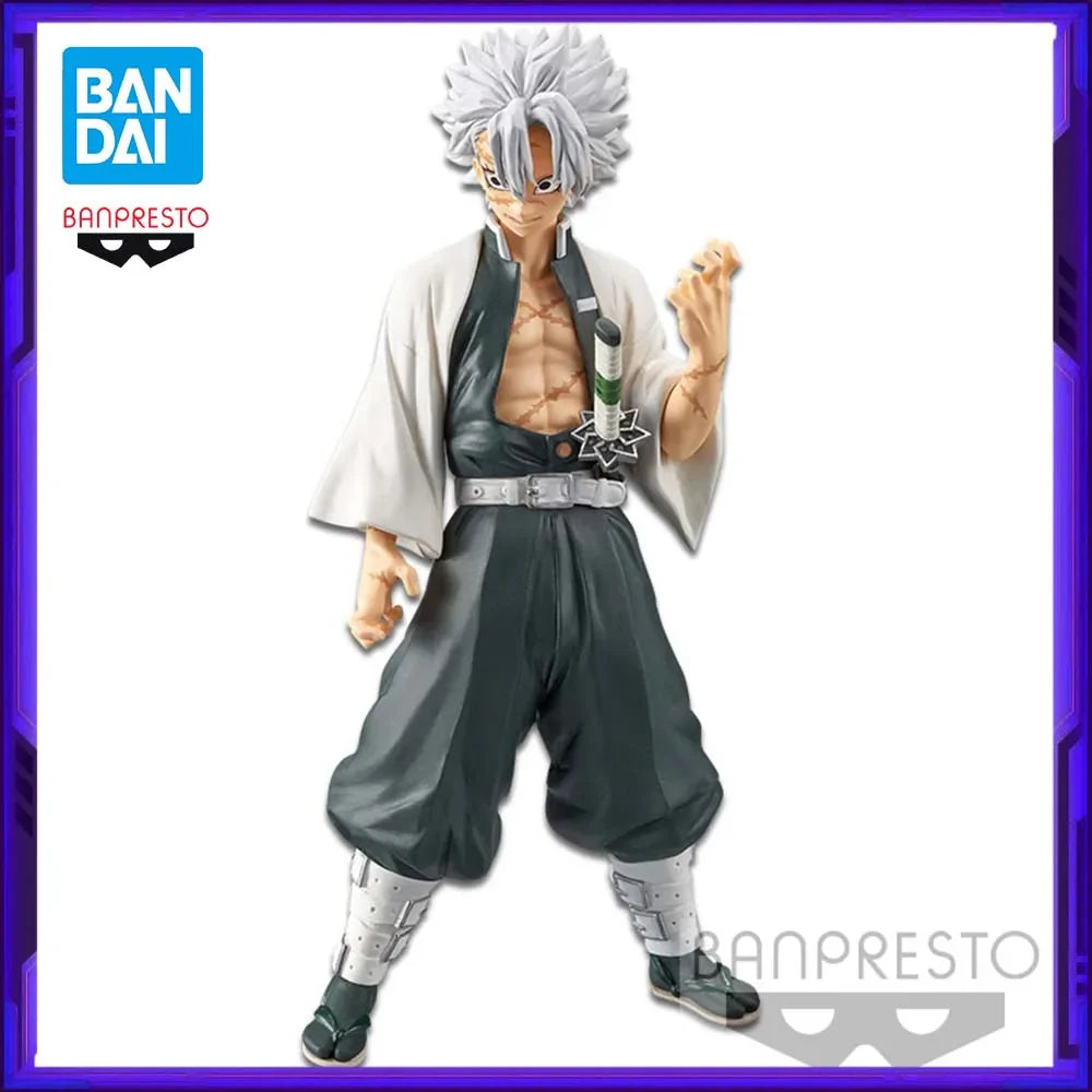 Auf Lager Bandai Original Banpresto Demon Slayer: Kimetsu no Yaiba Shinazugawa Sanemi Anime Actionfigur Modell Figuren Spielzeug
