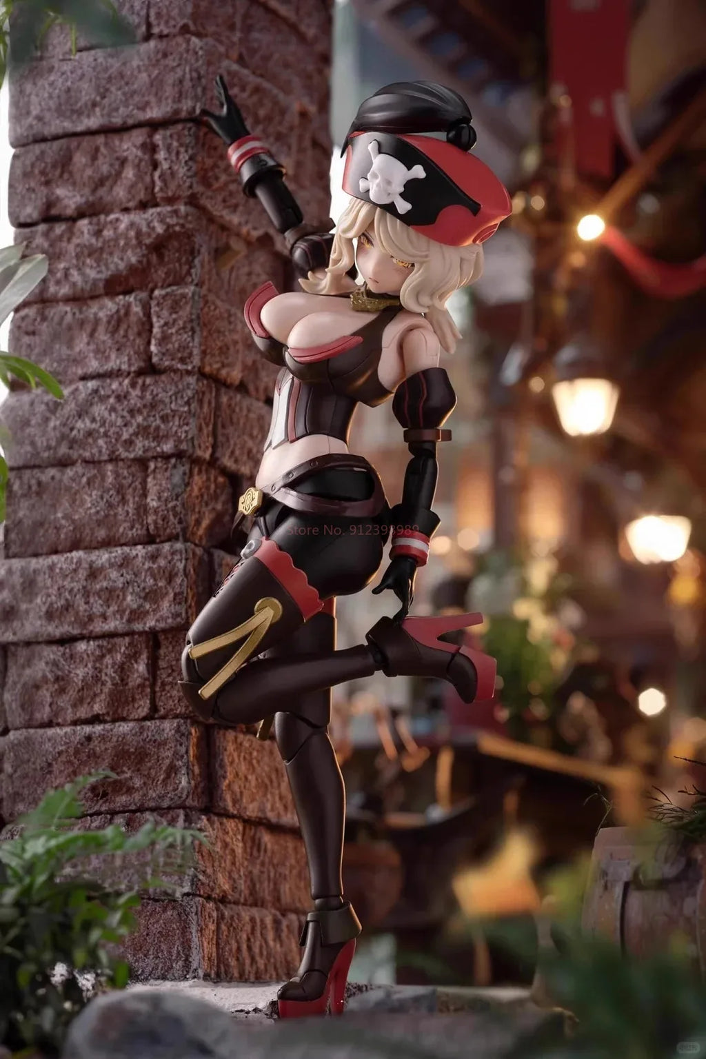 Border Model Queen Anne Pirate Mega Sexy Captain Guochuang Mecha Assembly Model Ornament Toy Collection Gift