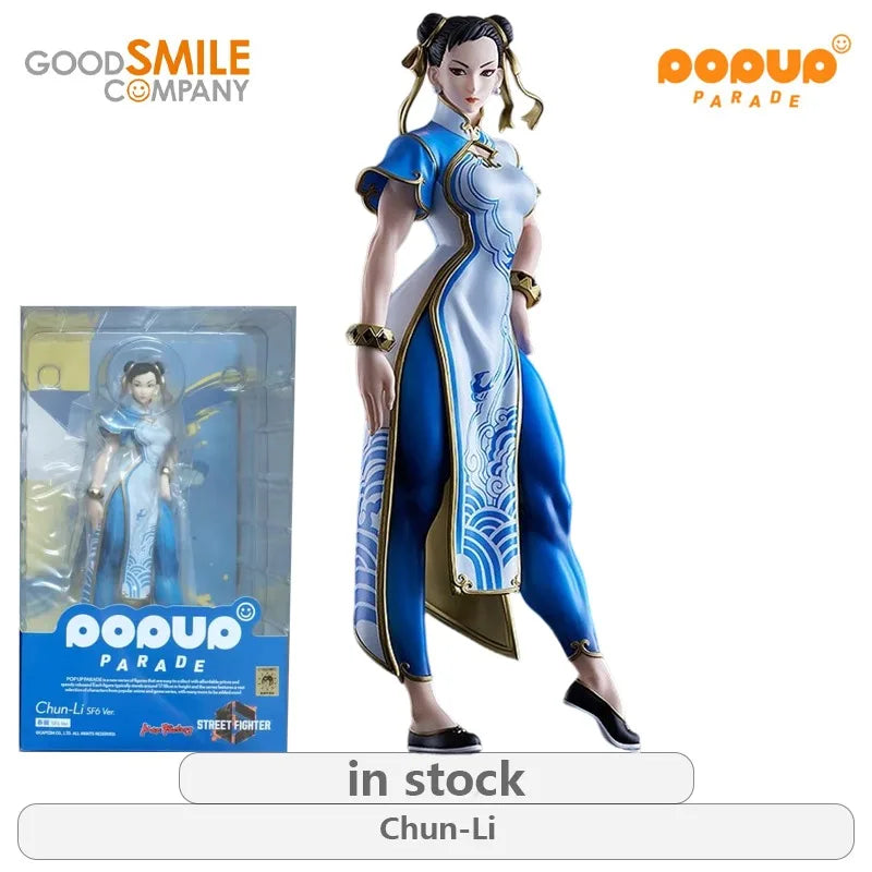 GSC Original POP UP PARADE Street Fighter 6 Series Chun-Li\Juri Not Movable Figure Statue Model Toys Ornaments Gifts Fo Boys