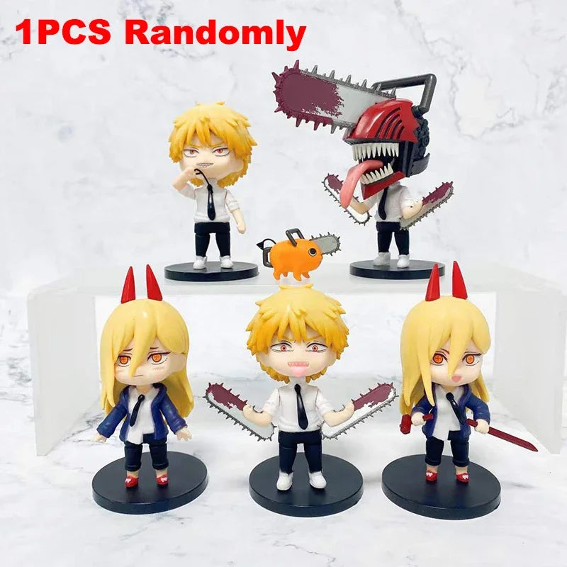 18cm Chainsaw Man Reze Hen Demon Anime Figure Denji/Power Action Figure Aki Hayakawa/Makima Bunny Girl Figurine Model Doll Toys