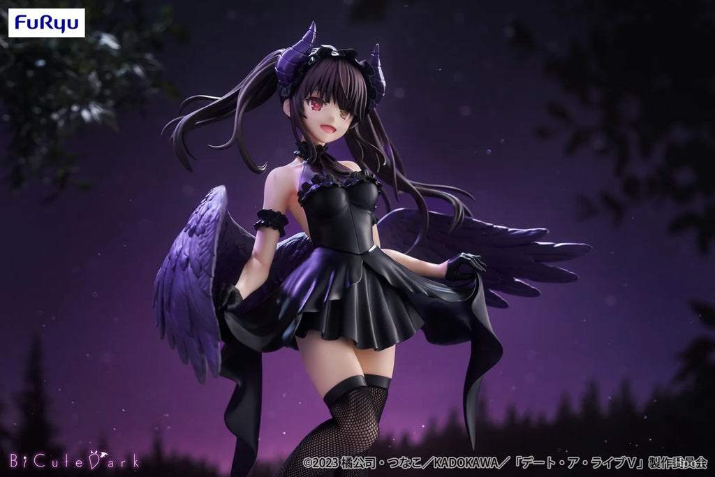 In Stock FuRyu BiCute Dark Tokisaki Kurumi Little Devil Desktop Cute Doll Anime Action Figure Toy Gift Model Collection