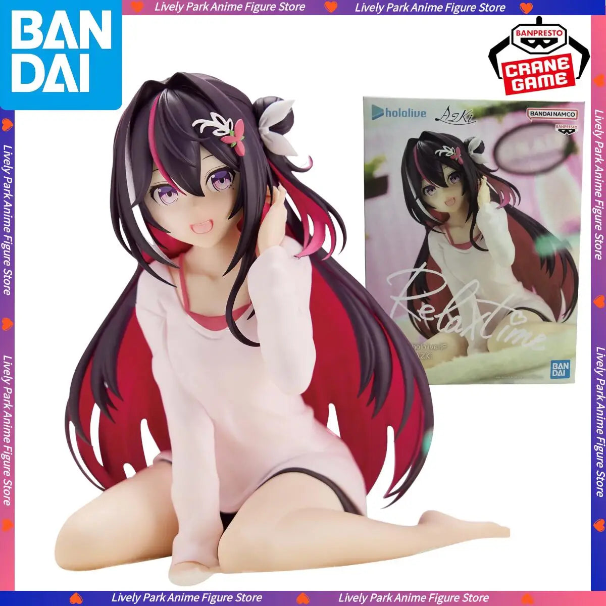 In Stock BANDAI Original Boxed Hololive IF-Relax time Virtual Diva AZKi 12cm Anime Action Figures Model Toys Girl Festival Gifts