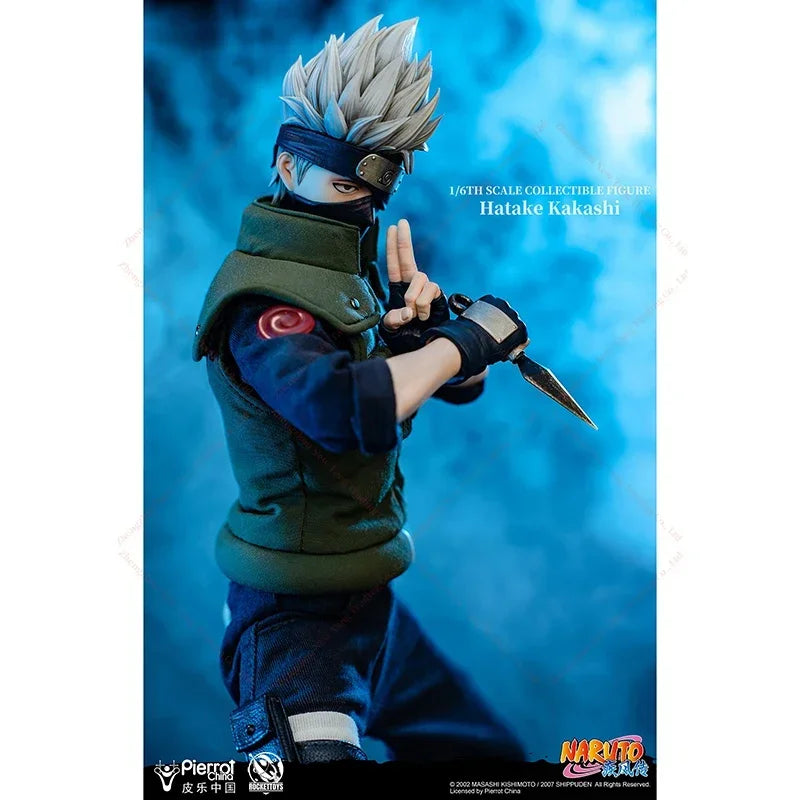 In Stock RocketToys Naruto ROC-004 Shippuden Hatake Kakashi 1/6 Scale Animation Model Action Figure Toy Collection Gift