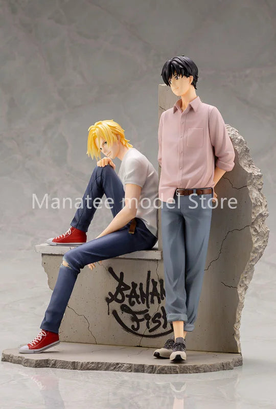 Kotobukiya Original ARTFX J BANANA FISH Ash & Eiji 1/8 PVC Action Figure Anime Model Toys Collection Doll Gift
