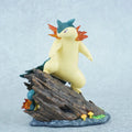 13cm Pokemon Anime Figure Cyndaquil The Evolution Group of Typhlosion Figures Collection PVC Model Statue Desk Decor Gift Toys