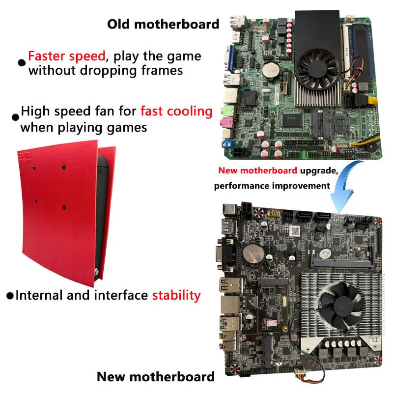 Game Console X2 70000+Classic Games 1T HDD Windows and Batocera 4K HD Output For WII PSP PS2 XBOX SATURN Wireless Controller