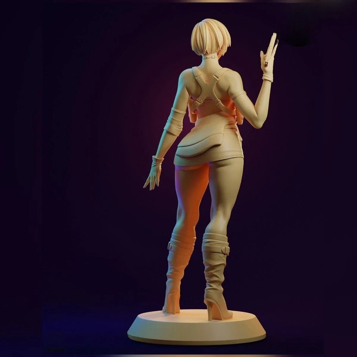 Gil Valentian Coloring The White Model of 3d Printed Models DIY Coloring Self-assembly Figurines Miniatures