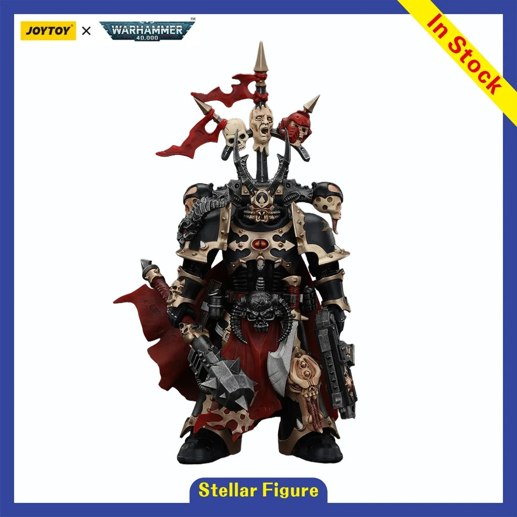 【SF】JOYTOY 1/18 Action Figure Warhammer 40K  Chaos Space Marines Black Legion  Prime Model Toy Gift