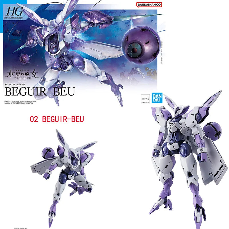Bandai Genuine HG The Witch From Mercury GUNDAM LFRITH CALIBARN BEGUIR-BEU DARILBALDE ZOWORT HEAVY Anime Assembly Model Toys Kid