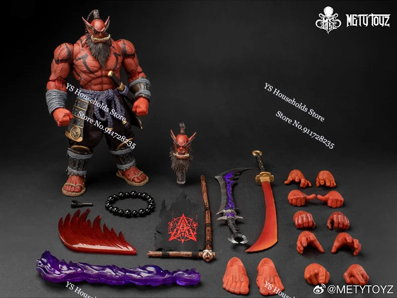 Mety Toyz Original WF Limited Version 1/12 Red Orc Movable Action Figure Perfect Static Weapon Model Decor 6" Full Set Soldier