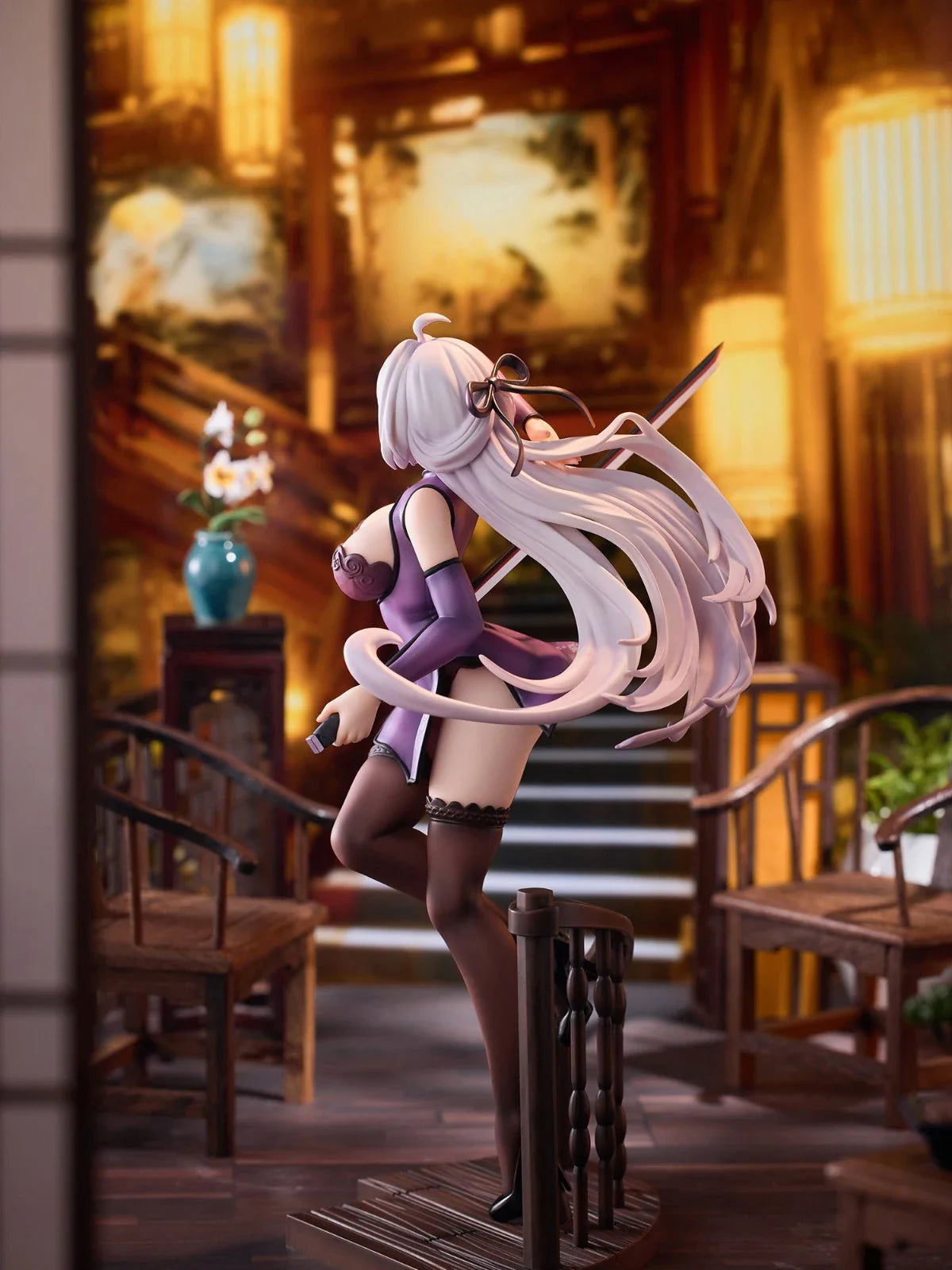 Original Genuine AniMester KADOKAWA Prepainted Kaifuku Jutsushi No Yarinaoshi Kureha Clyret 1/7 H=250mm Anime Girl Model Figure