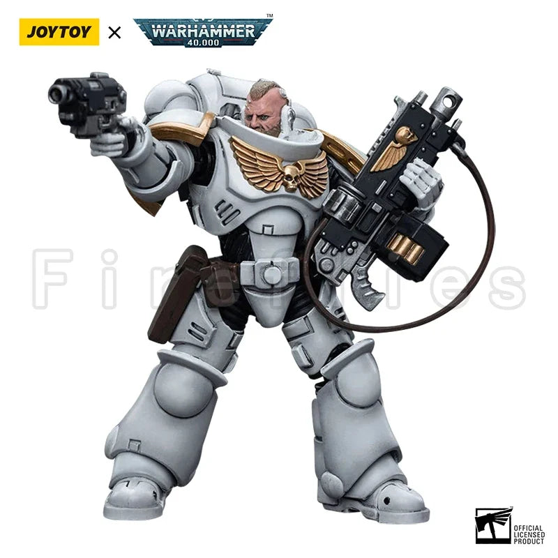 1/18 JOYTOY Action Figure 40K Space Marines White Consuls Intercessors Anime Collection Model Toy