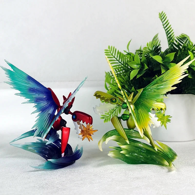 New BKM Pet Pokemon Anime Figurine Model Wogua Mega Claw Grasshopper GK Collectible Two-Dimensional Trendy Plaything Ornament