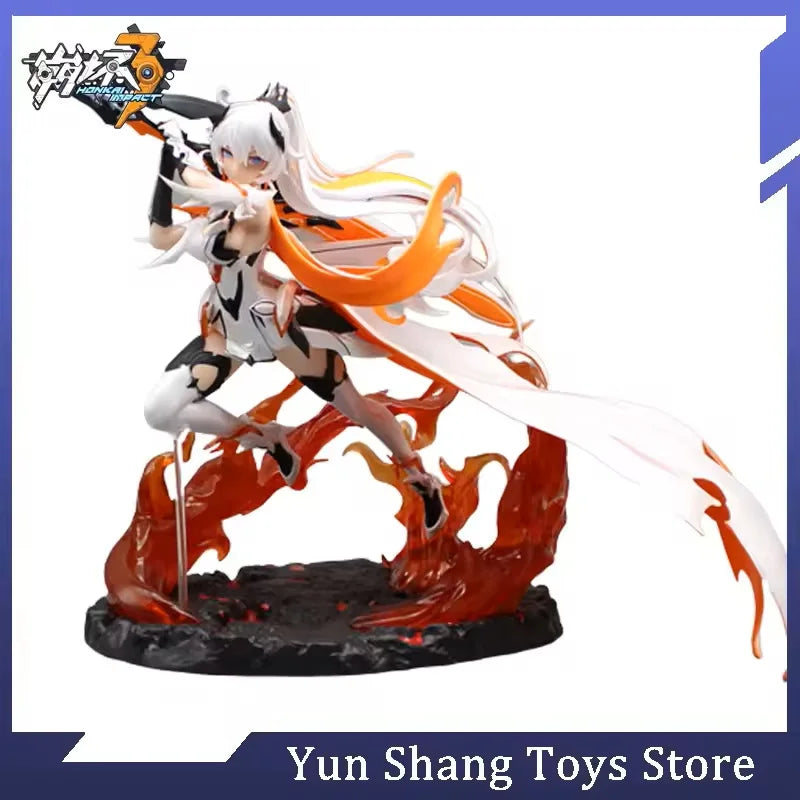 Figures Elysia Anime Beautiful Girl Figure Kiana Kaslana Honkai Impact 3 Figurine Elysia Statue 25cm Pvc Gk Sexy Model Doll