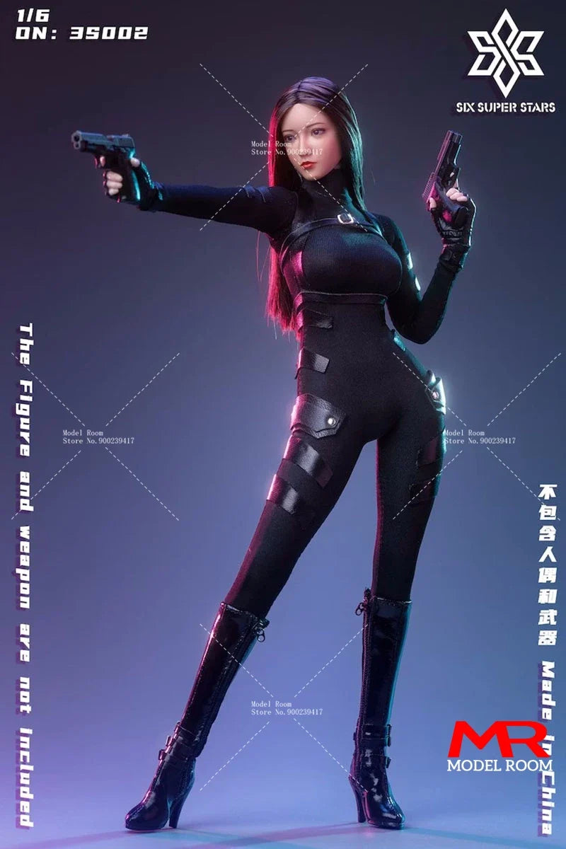 3STOYS 3S001 3S002 1/6 Scale Female Agent Combat Suit Night Walk Suit Clothes Model Fit 12'' TBL 10D Soldier Action Figure Body