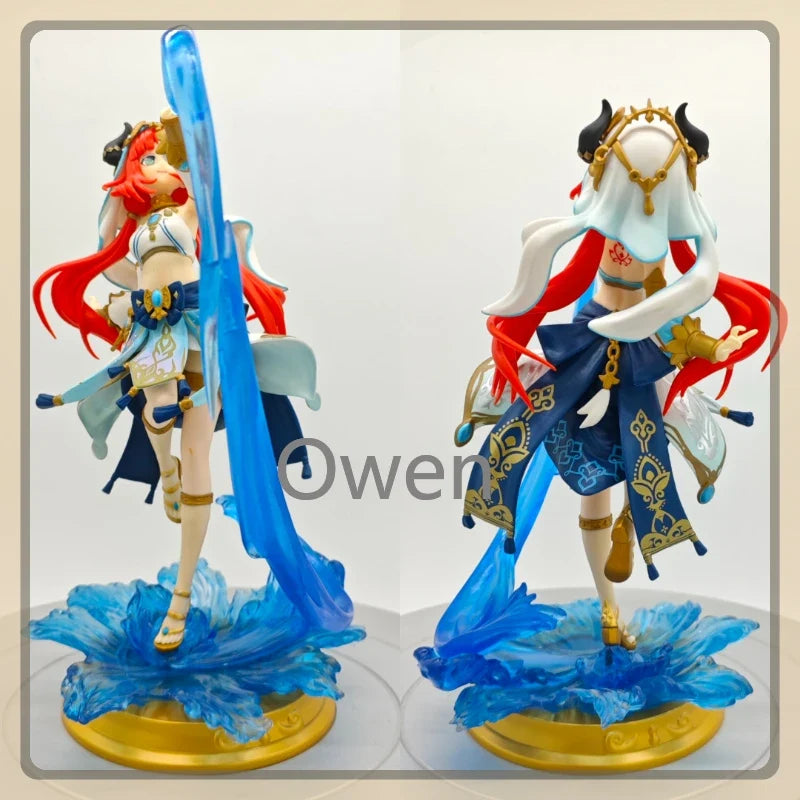 Mobile Game Anime Genshin Impact Astrologist Mona Megistus Figures Sexy Nilou Action Figures 23cm PVC Collection Birthday Toys