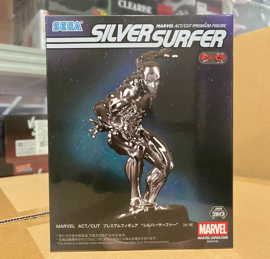 In Stock Genuine Sega Act/Cut Silver Surfer  Anime Figure  Model Ornament Boys Toys Collections Kids Birthday Gift
