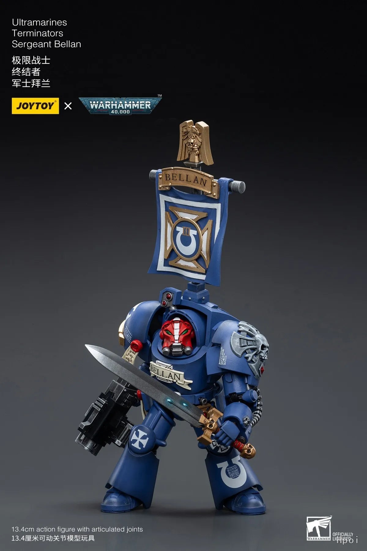 【UA】JOYTOY  Warhammer 40K  Scale 1/18 Action Figures UltramarinesTerminators Sergeant Bellan Models Toys Gifts