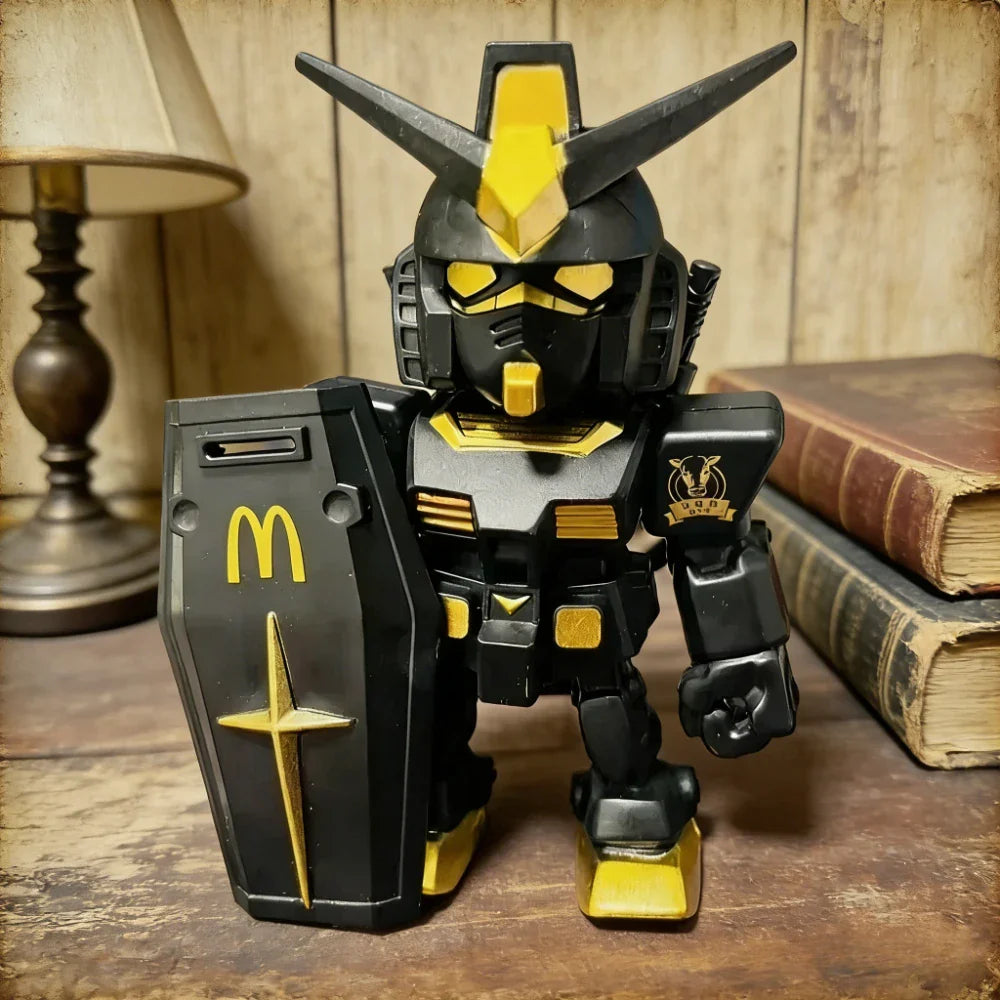 Bandai McDonald's Gundam Gunpla Qmsv Mini Rx-78- VerAngus Typ Actionfigur Hochwertige Roboter-Bausätze Modell Spielzeugsammlung für Kinder
