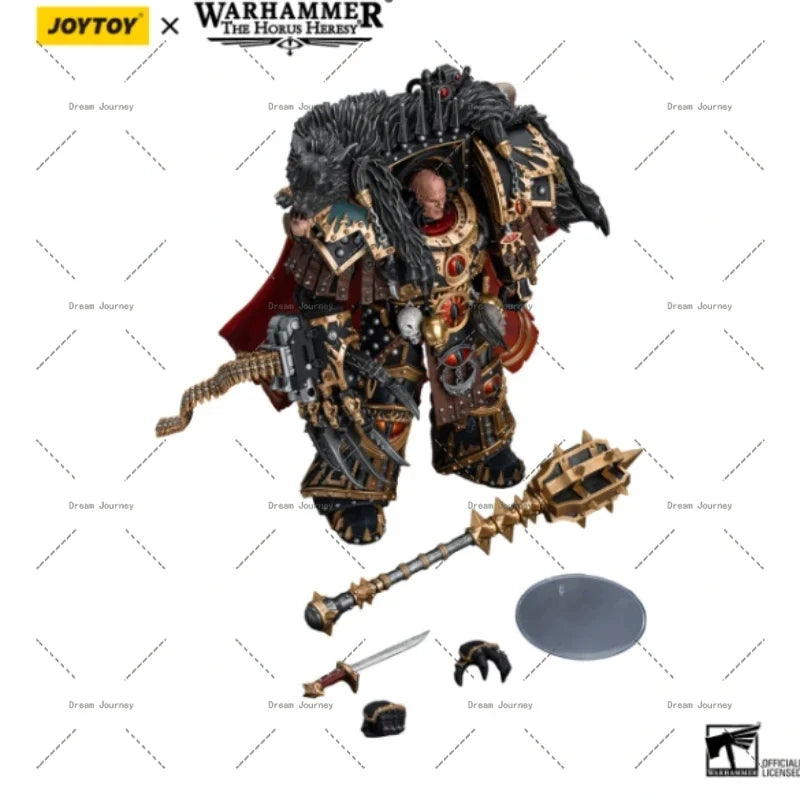 In stock JOYTOY Warhammer 40k  Sons of Horus Warmaster Horus Primarch of the XVIth Legion  1/18 Action figures Toy collection