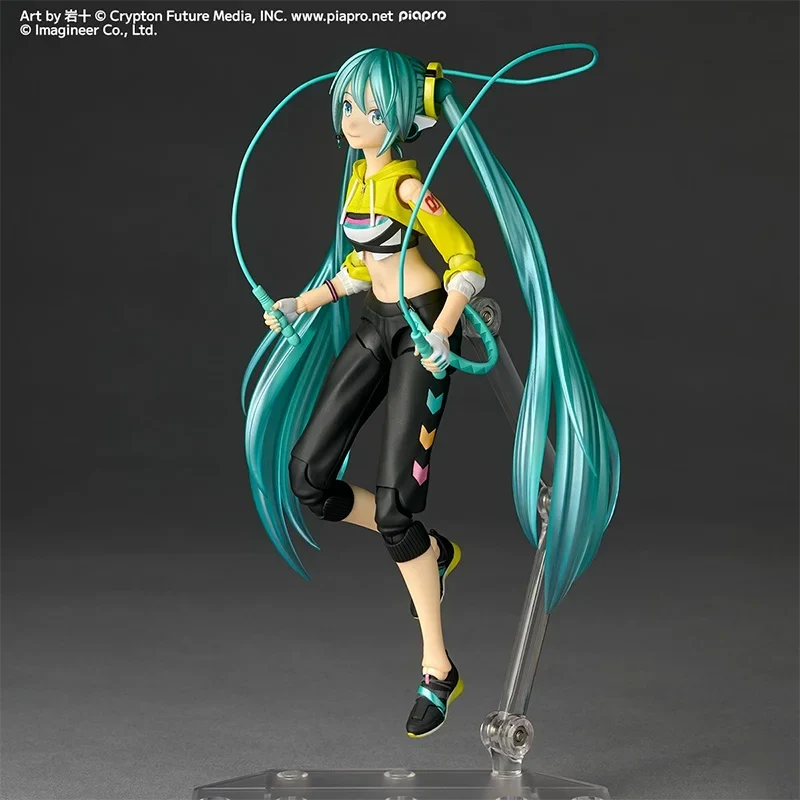 KAIYODO Revoltech AMAZING YAMAGUCHI Hatsune Miku Fit Boxing Ver. PVC 15CM Anime Action Figures Model Collection Toy