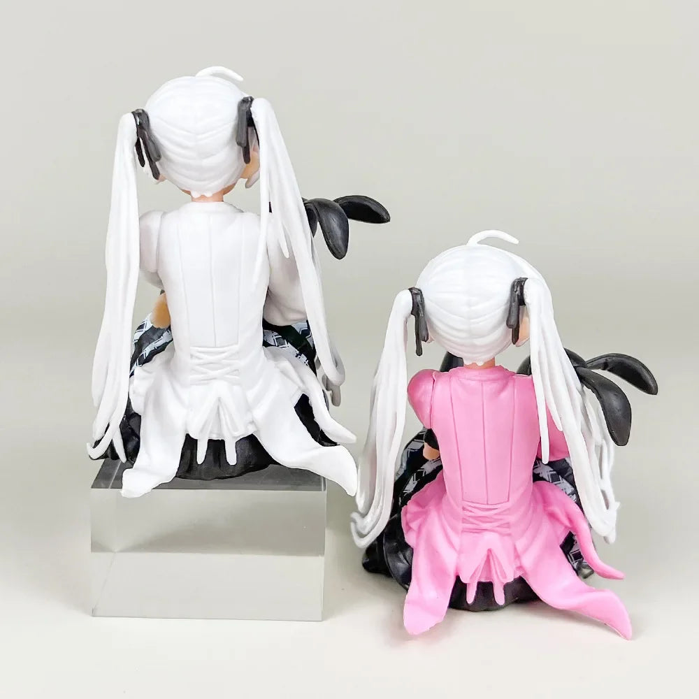 9cm Anime Cute Girl Model Action Figure Kasugano Sora Where We Are Least Alone Sitting Hugging The Rabbit Room Decor Toy Gift
