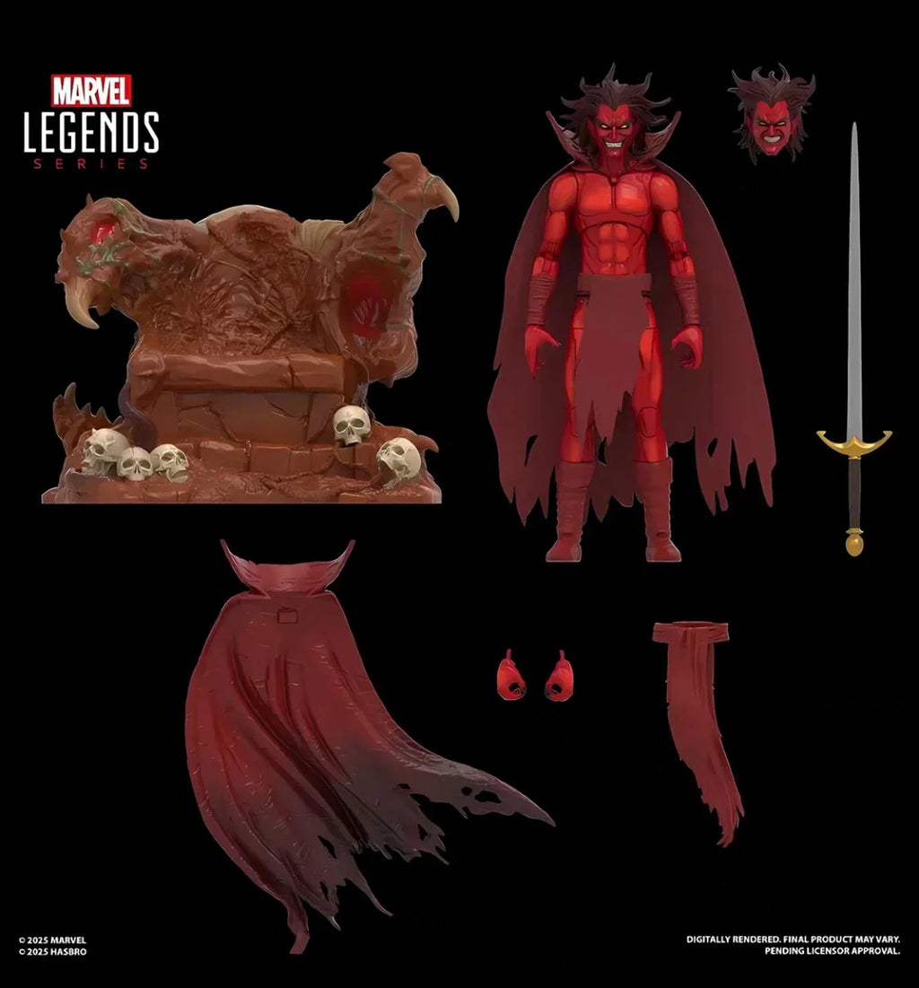 【Vorverkauf Juli 2026】Neu Original Hasbro MARVEL LEGENDS Serie Marvels Mephisto mit Infernal Throne Actionfigur Spielzeug Geschenke