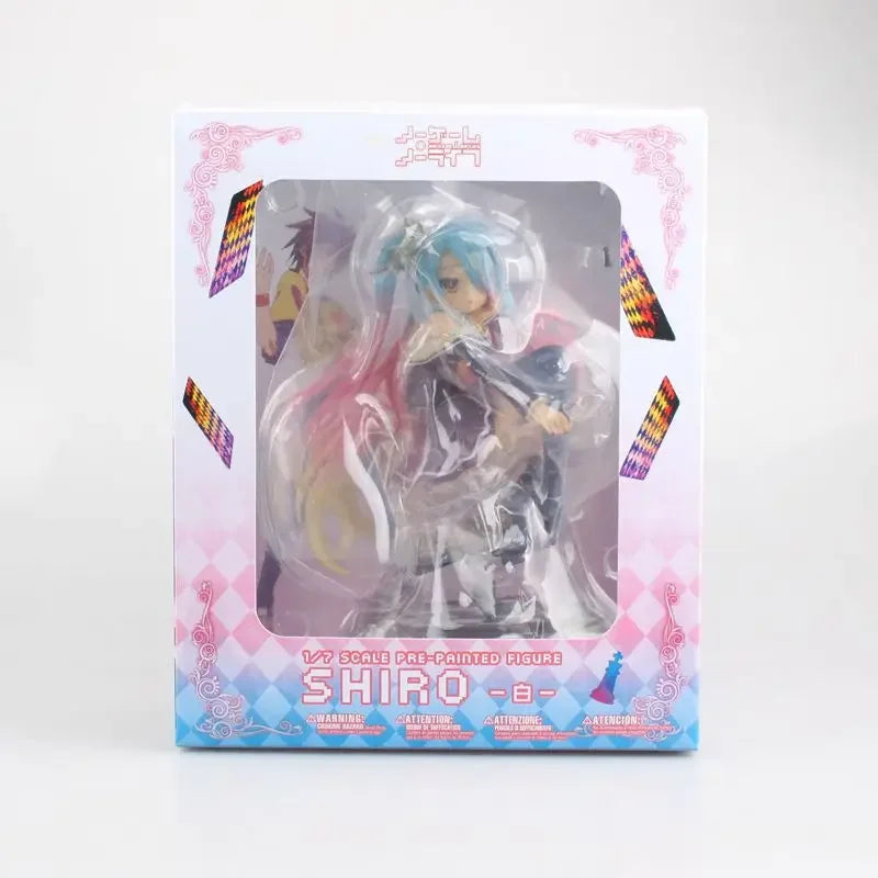 16cm No Game No Life Anime Figure Kotobukiya Shiro Action Figure Shiro Jibril Fairy Shampoo Figurine Adult Collectible Model Toy