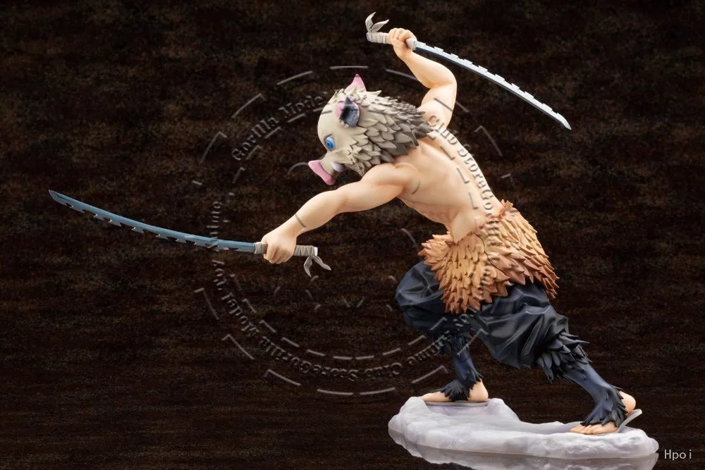 In Stock Original Genuine KOTOBUKIYA ARTFX J Demon Slayer Kimetsu no Yaiba Hashibira Inosuke 180mm Anime Statue Collection Toy