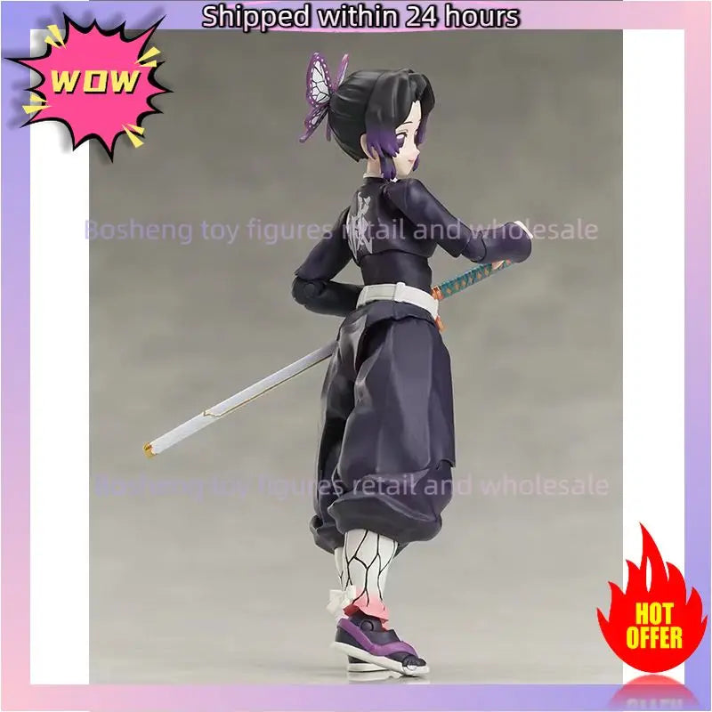 Original ANIPLEX BUZZmod Demon Slayer Shinobu Kocho In Stock 16cm Anime Collection Figures Model Toys