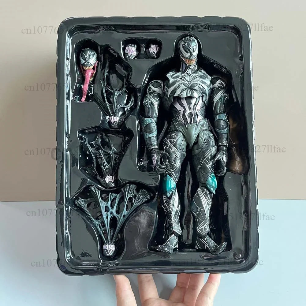PLAY ARTS Figure Venom Spiderman Action Figure Model Toys Joint Movable Doll Creative Present For Friends Bookshelf Ornament