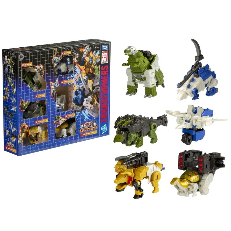 Hasbro Original Transformers Goryu Gairyu Yokuyu Kakuryu Rairyu dinoking Action Figure Toys for Boys Girls Gift Collectible