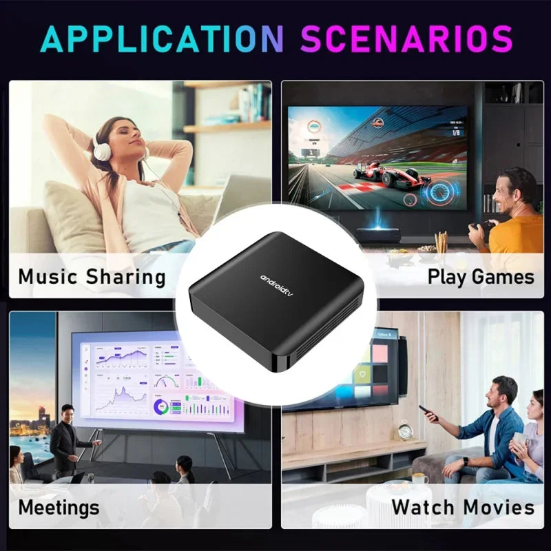 TV98 ATV Plus TV Box Android 14 8GB 128GB HD 4K 8K Allwinner Quad Core WiFi 4G 5G BT5.0 Streaming Smart Media Player iptv