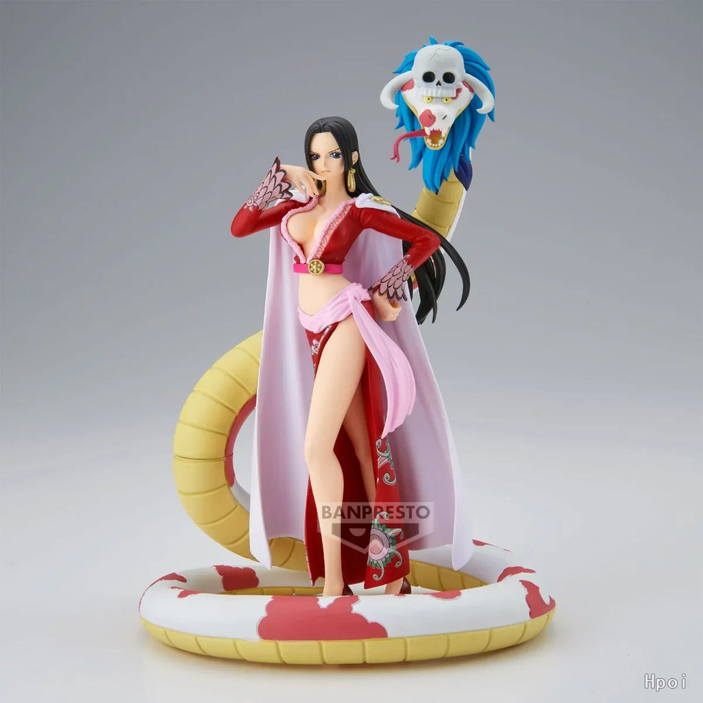 In Stock BANDAI Original BANPRESTO DXF THE GRANDLINE SERIES EXTRA Boa Hancock Figure Anime One Piece Model Genuine Toy