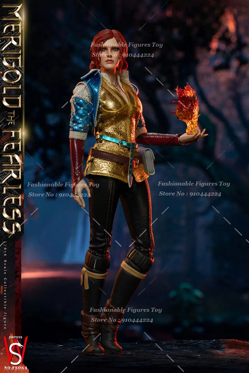 SWTOYS FS064 1/6 Women Soldier Fearless Triss Merigold Full Set 12Inch Action Figure Model Best Collection Gift Dolls