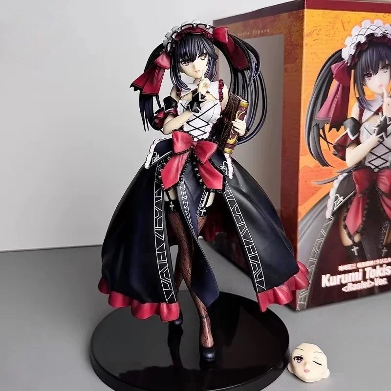 In stock Date A Live Kurumi Tokisaki 'Nibelcole' Anime Figure - Gothic Lolita Spirit Collector Statue Desktop Display Gift