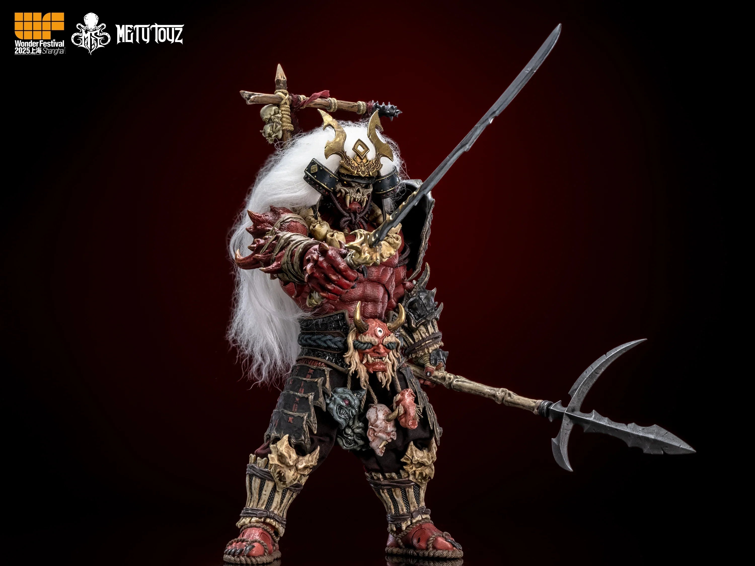 Metytoyz Memory Toys Adventurer World Wave Red Ghost Japanese Orcs Ghost faced Asura Action Figure Collection Model Doll Toys