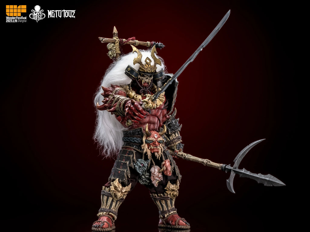 Metytoyz Memory Toys Adventurer World Wave Red Ghost Japanese Orcs Ghost faced Asura Action Figure Collection Model Doll Toys